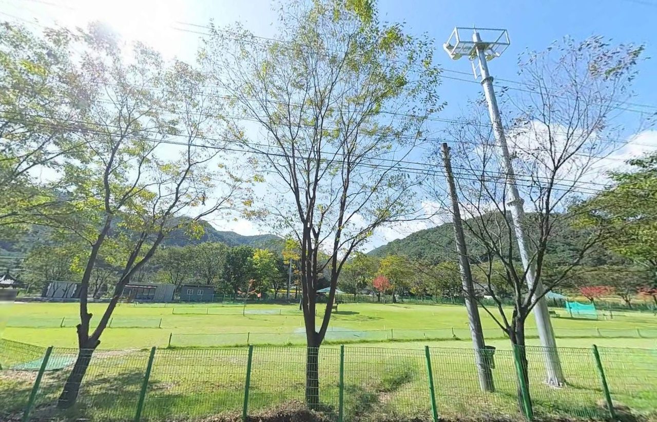 가천면파크골프장 현장 사진
