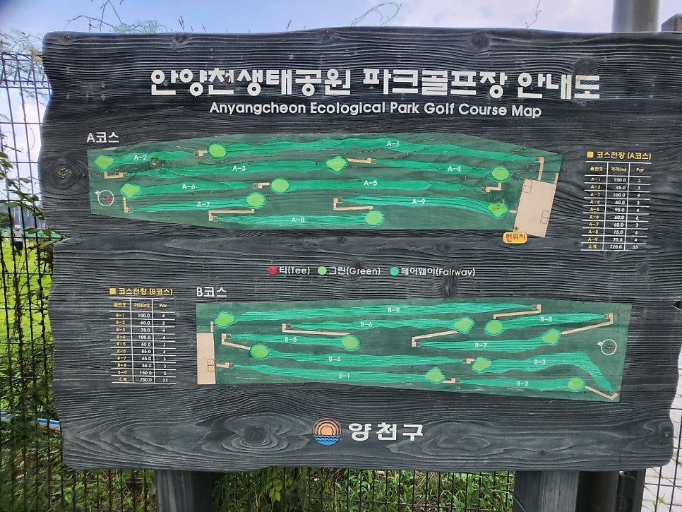 안양천 파크골프장 현장 사진